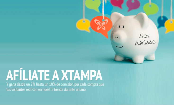 Afíliate a Xtampa y llévate hasta un 10% de comisión!