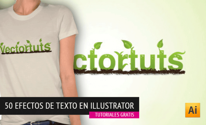 50 Tutoriales de Efectos sobre Texto en Illustrator