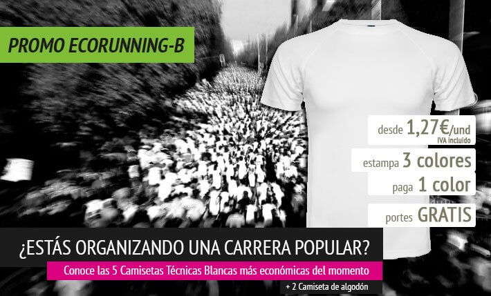 Camisetas Técnicas para Carreras Populares "ECORUNNING-B"